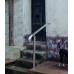 Handrails for Outdoor Steps, 304 Stainless Steel Railing Wall&Floor Mounted Rail for Outside Stair Railing Fits Level Surface and 1 to 4 Steps