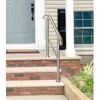 Stair Railing Outdoor and Indoor 1, 2, 3 Steps, Handrails for Outdoor Steps, Staircase Porch Railing