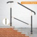 5 Step Adjustable Handrail Stainless Steel (Style 1, Black)