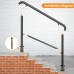 5 Step Adjustable Handrail Stainless Steel (Style 2, Black)